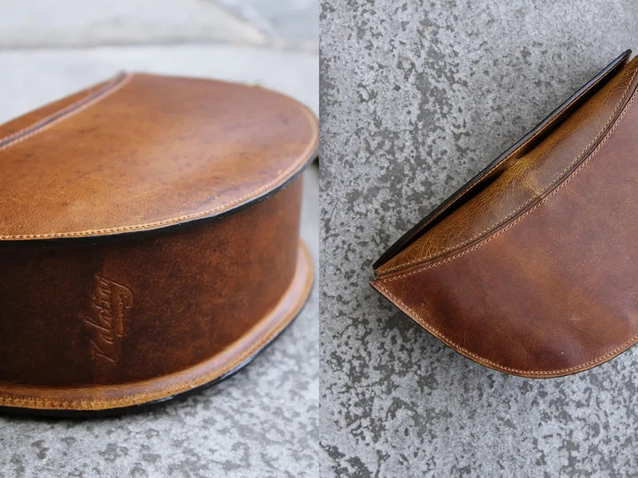 Leather Half-Moon Shoulder Bag