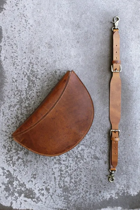 Leather Half-Moon Shoulder Bag