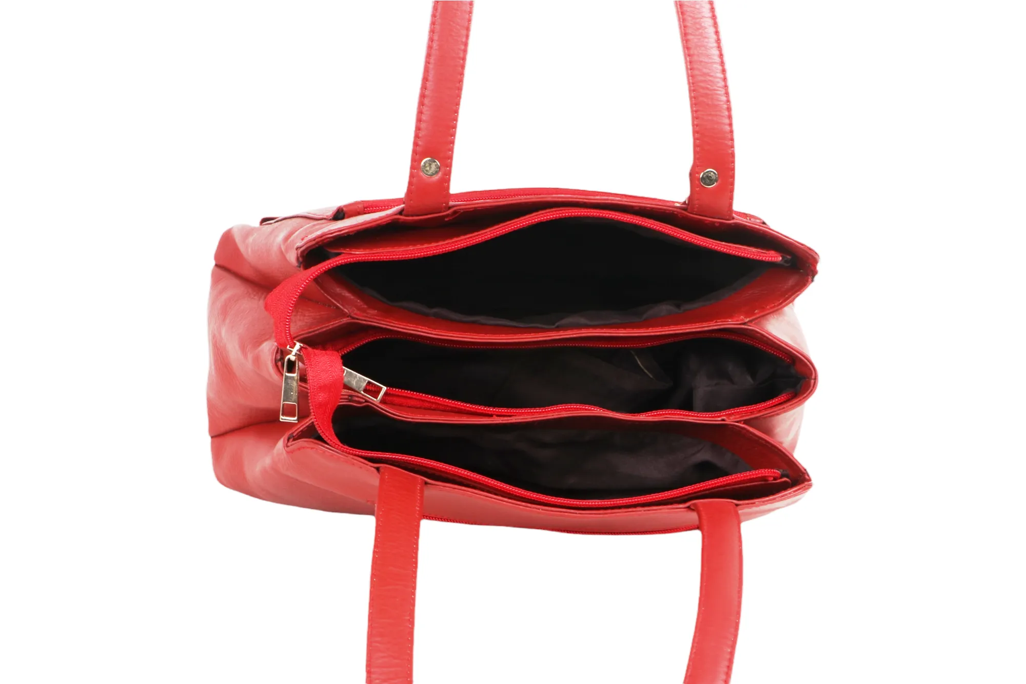 LEATHER HAND BAG 43811 (RED)