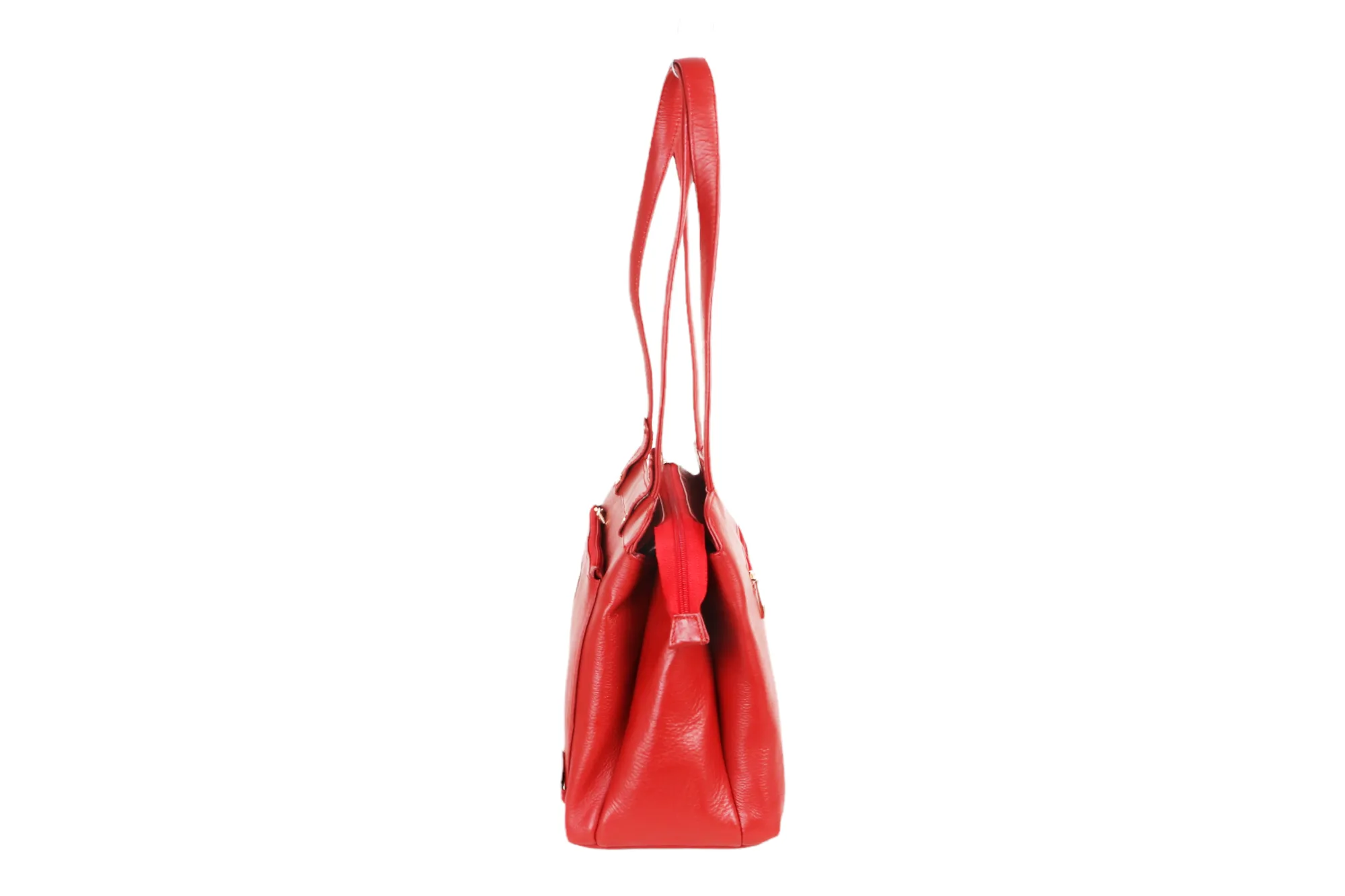 LEATHER HAND BAG 43811 (RED)