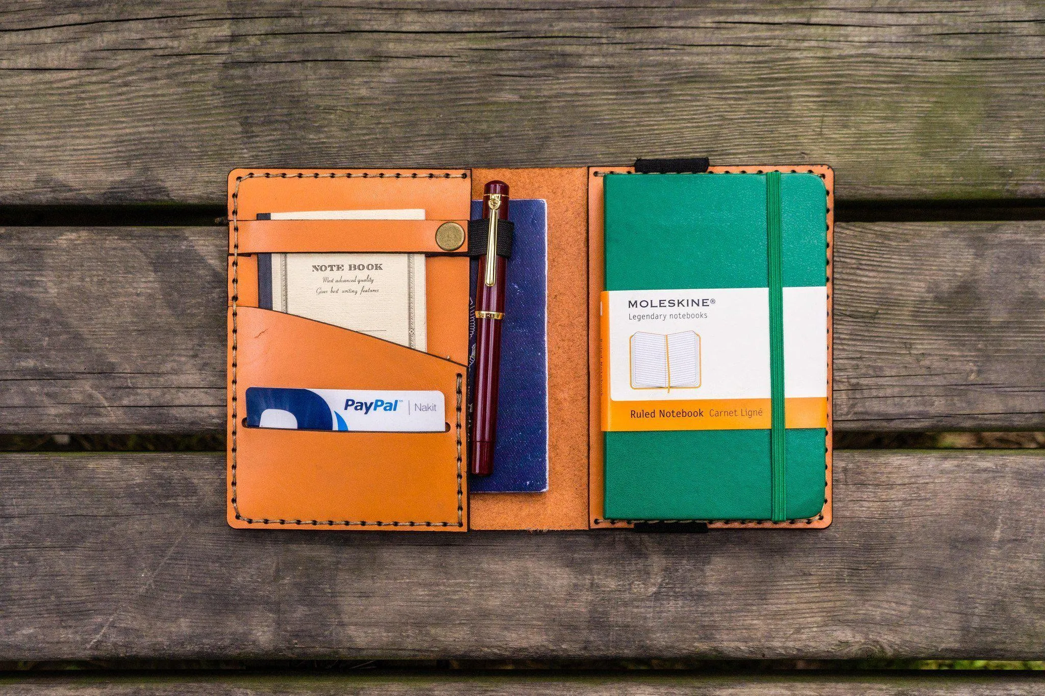 Leather Leuchtturm1917 A6 Notebook Cover - Orange