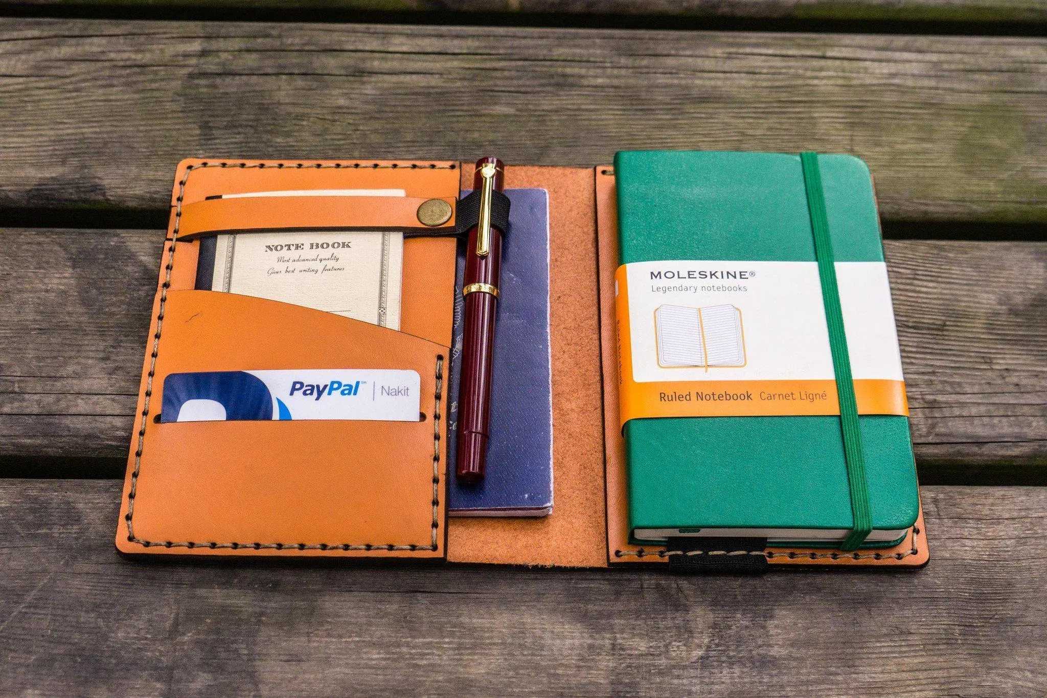 Leather Leuchtturm1917 A6 Notebook Cover - Orange