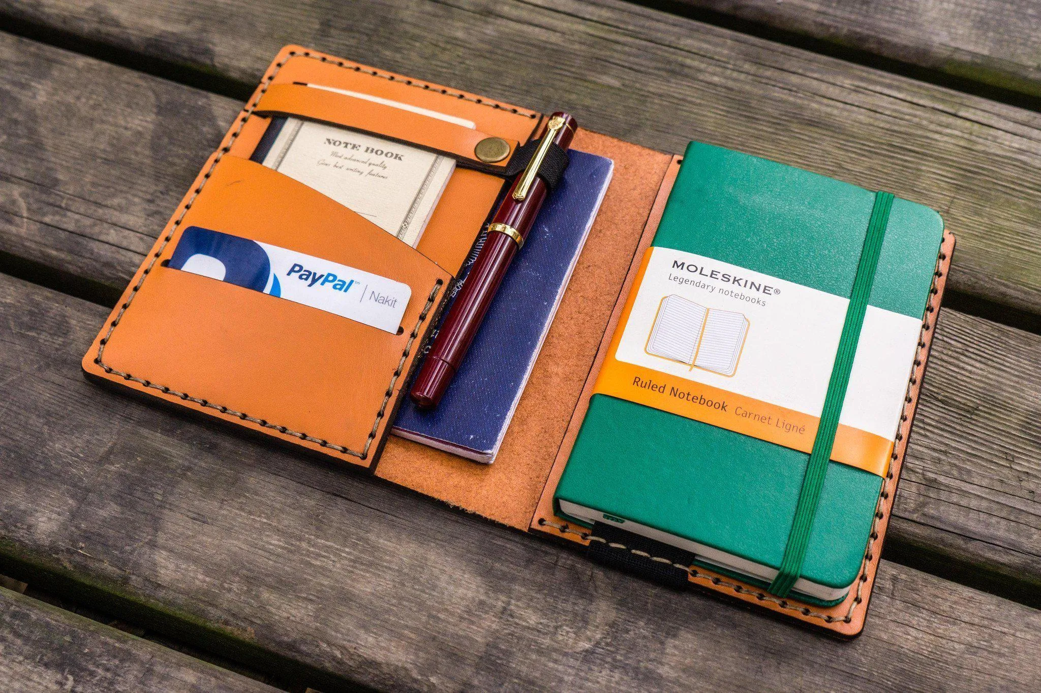 Leather Leuchtturm1917 A6 Notebook Cover - Orange