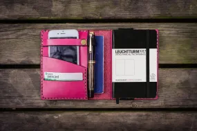 Leather Leuchtturm1917 A6 Notebook Cover - Pink