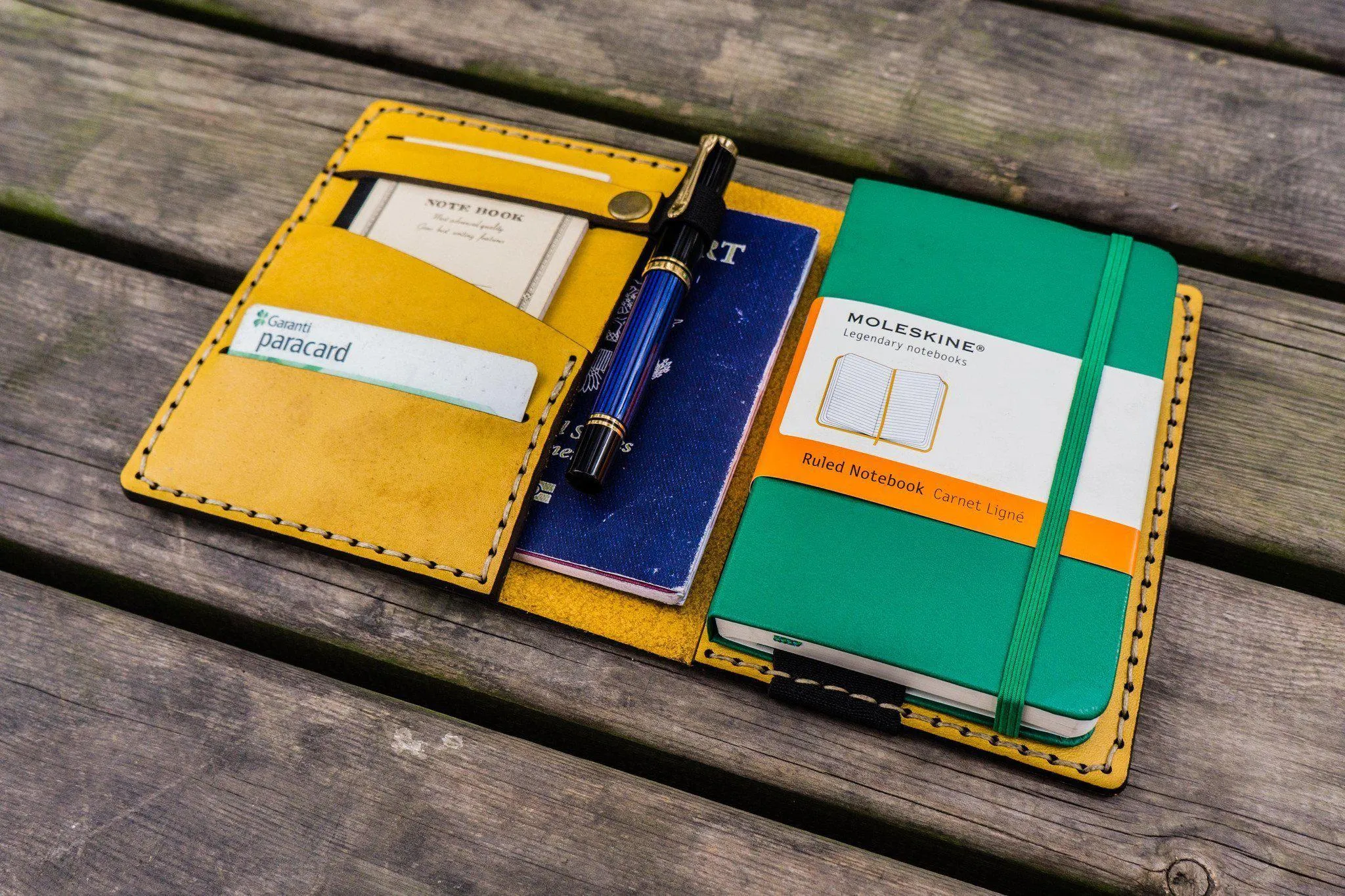 Leather Leuchtturm1917 A6 Notebook Cover - Yellow