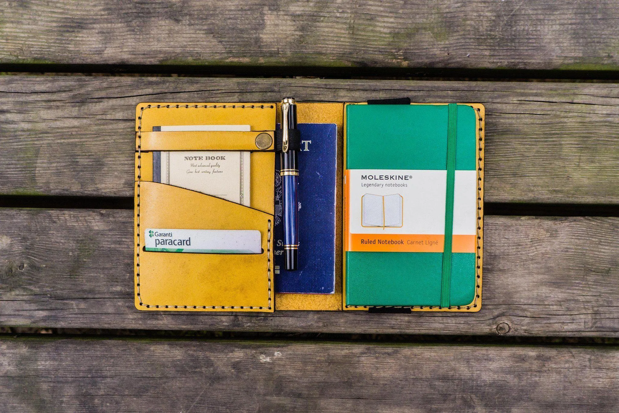 Leather Leuchtturm1917 A6 Notebook Cover - Yellow