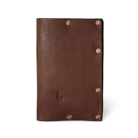 Leather Notebook Cover with Rivets