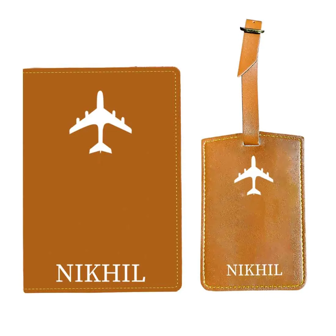 Leather Passport Holder Personalized with Name Cover for Passports - ADD NAME