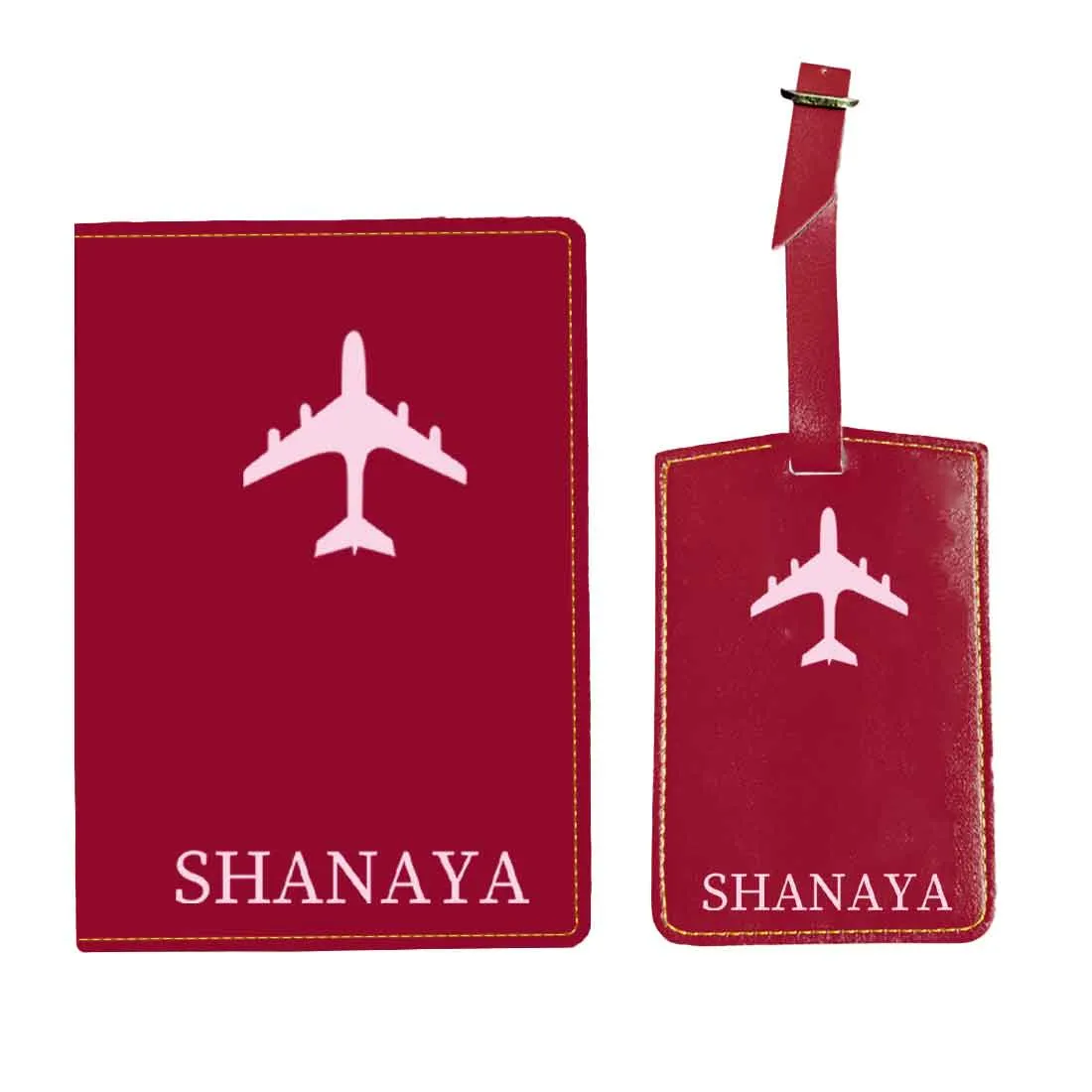 Leather Passport Holder Personalized with Name Cover for Passports - ADD NAME