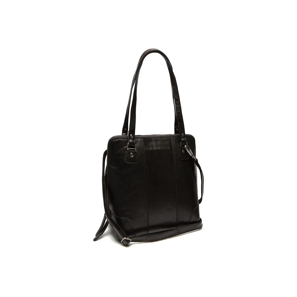 Leather Shoulder Bag Black Elly