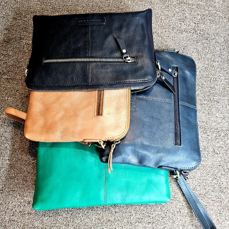 LEATHER WEEKEND CROSSBODY BAG