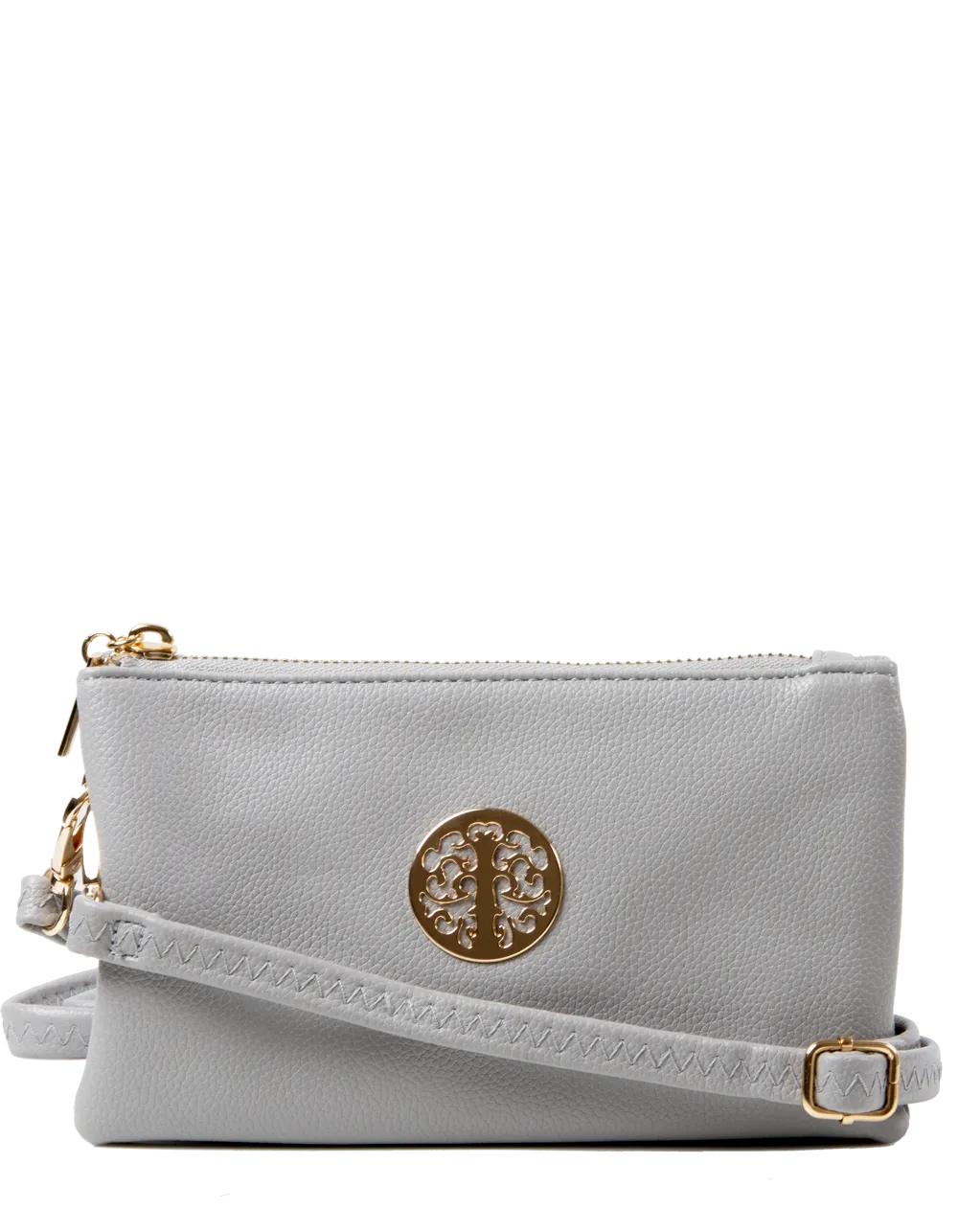 Light Grey Clutch Bag | Toni