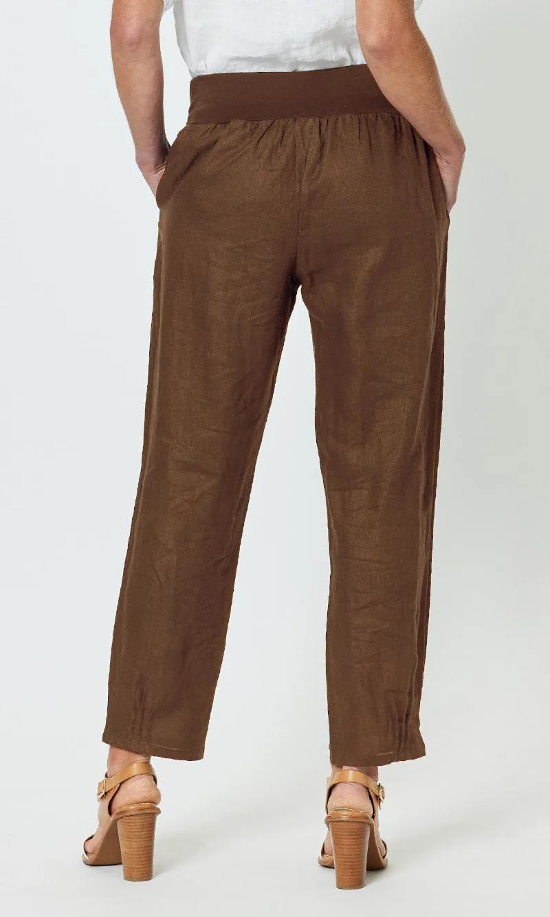 Linen Pant Jersey Waist Koko