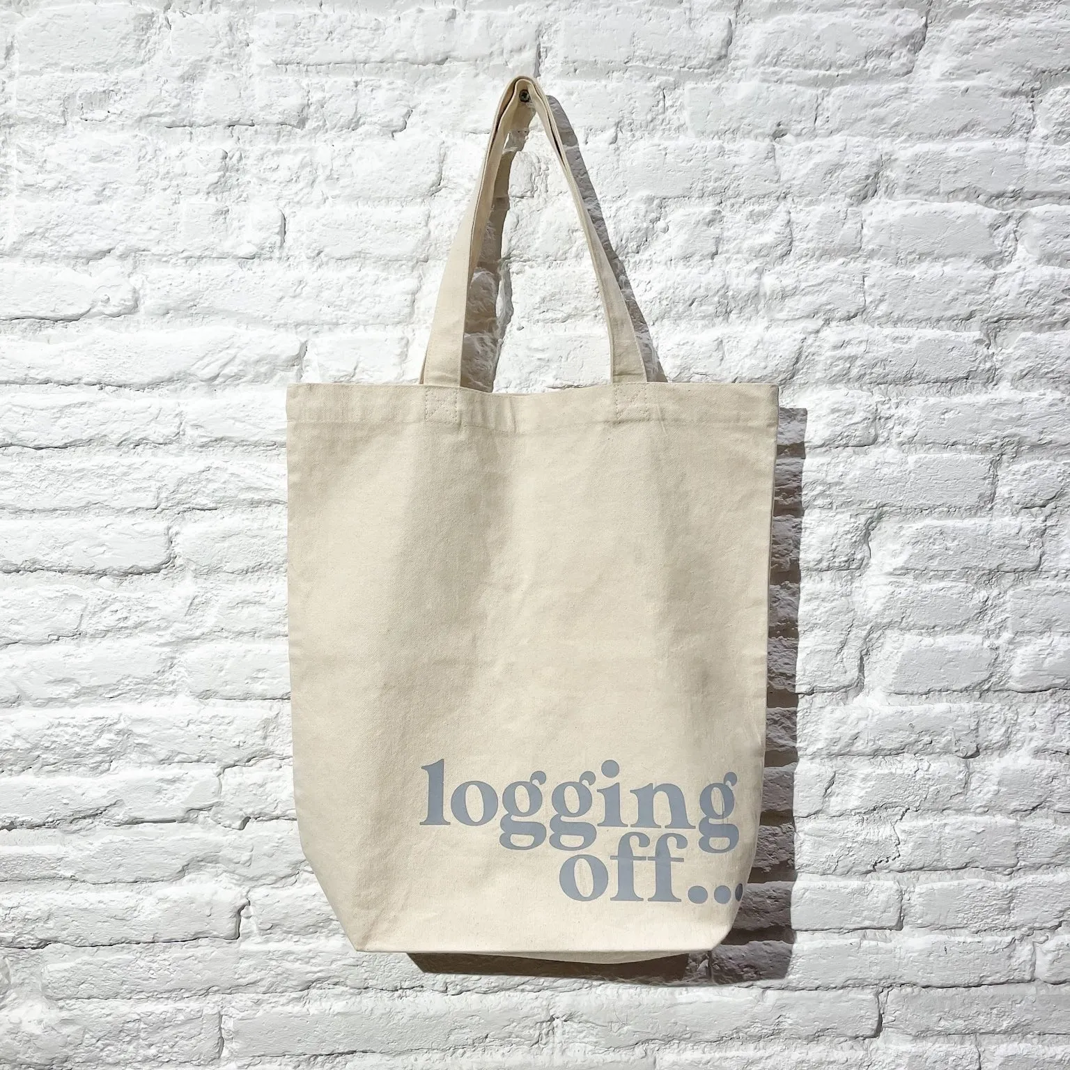 Logging Off Tote Bag