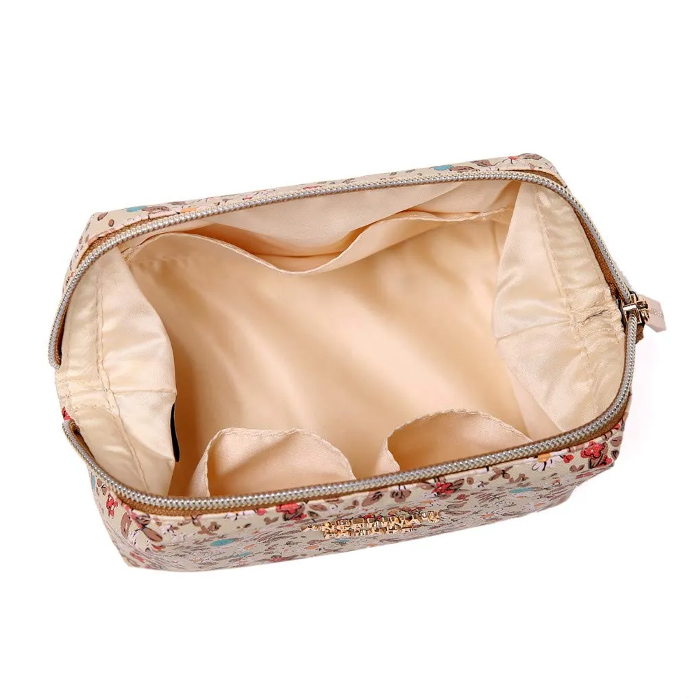 Makeup Bag Blossom Tan