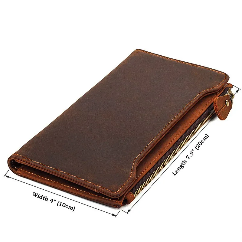 Master Mason Blue Lodge Wallet - Genuine Brown Leather