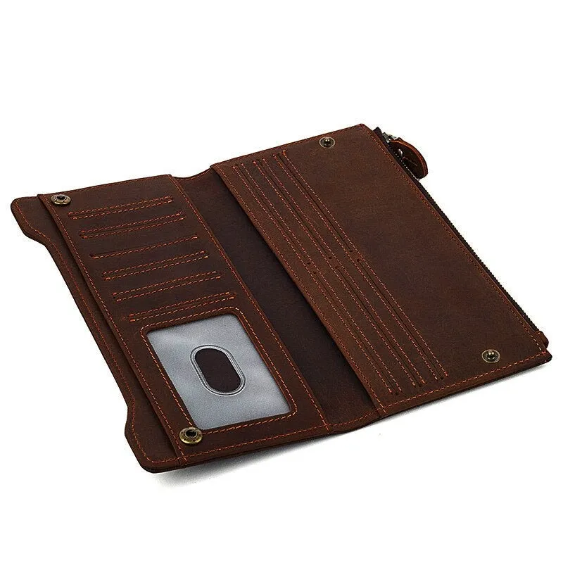 Master Mason Blue Lodge Wallet - Genuine Brown Leather