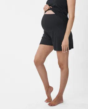 Maternity Lounge Shorts in Black