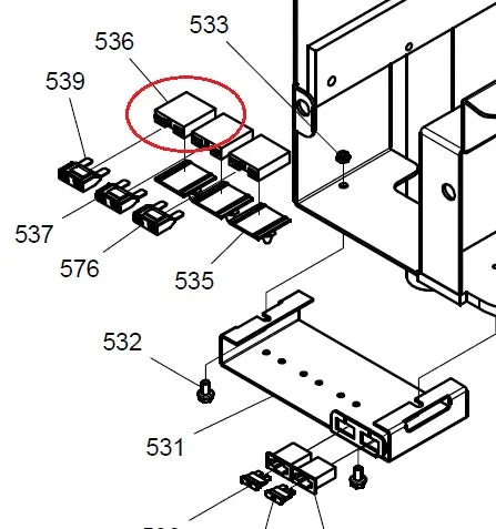 Maxi Fuse Holder With Fixing Plate Logitrans SELF1002 982160-1