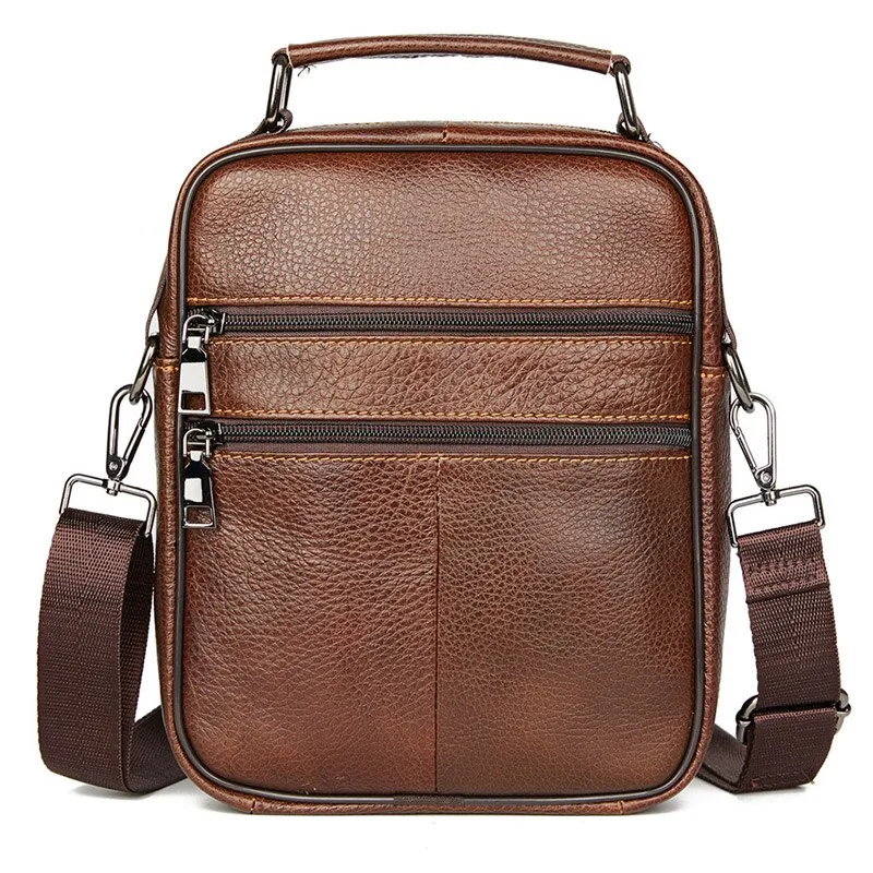 Men Genuine Leather Shoulder Bag