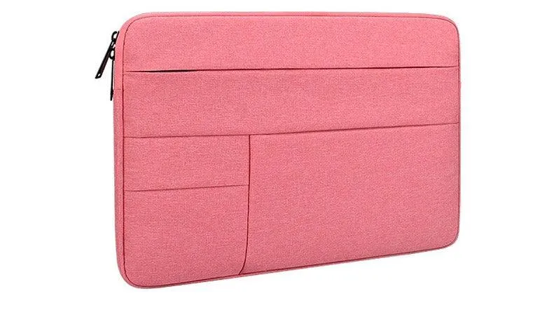 Men's Briefcase Designed Zipper Ultra Light Laptop Bag-Pink