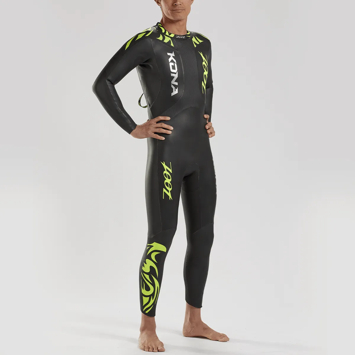 Men's Kona 1.0 Wetsuit - Yellow/Silver