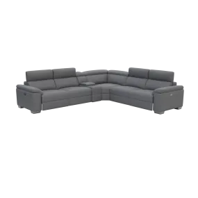 Milan Full Leather Electric Motion Corner Lounge