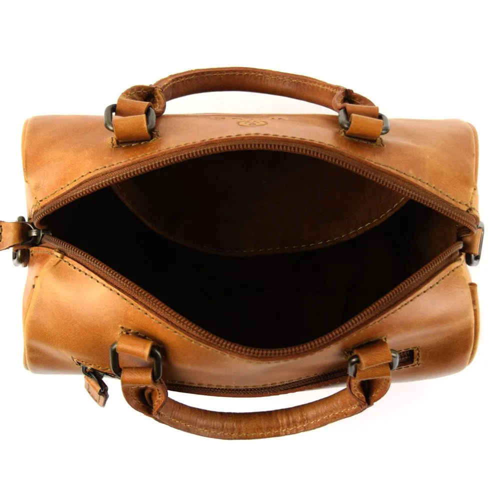 Mini bag in Cognac Leather- Not Cncled