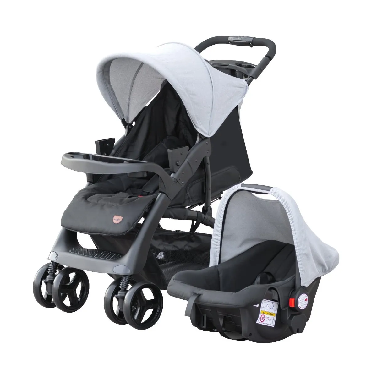 Moon Aria Go Travel System Lite Grey