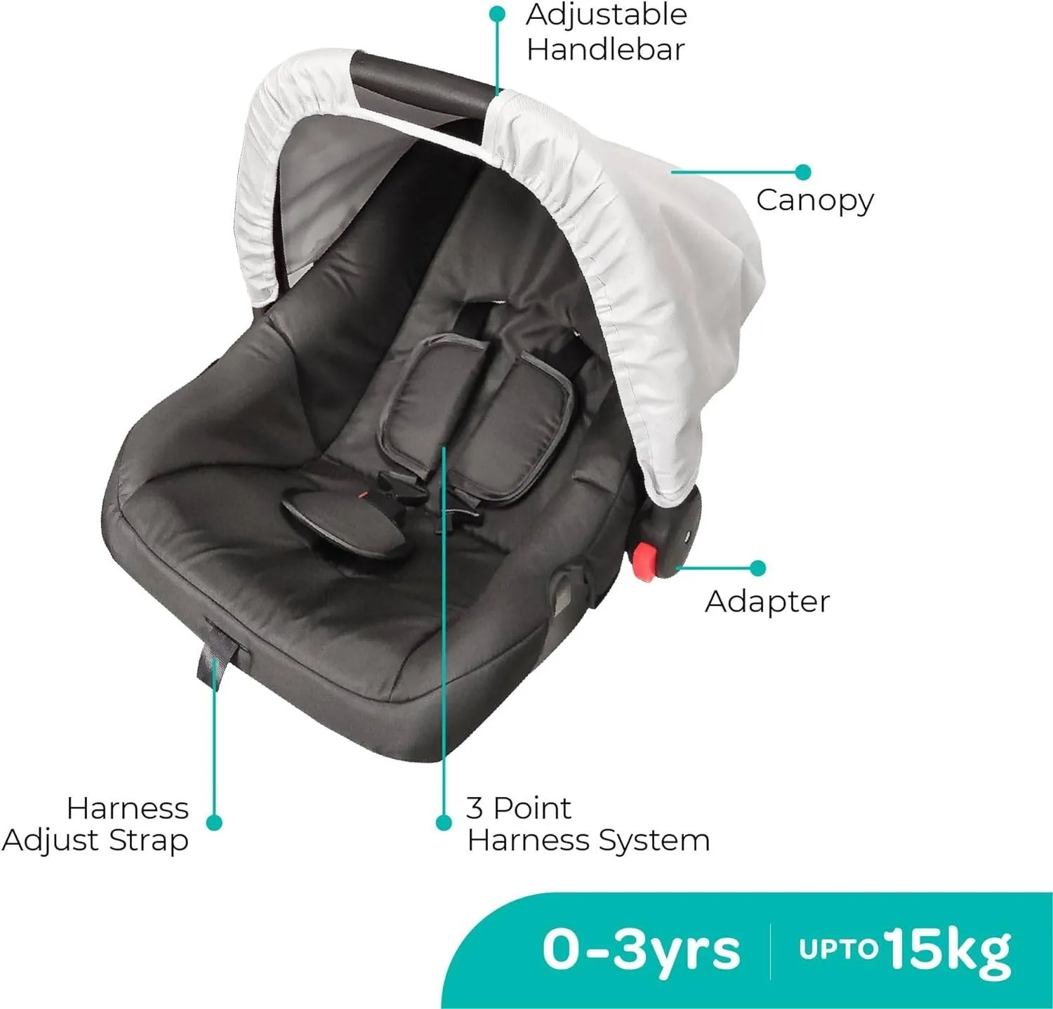 Moon Aria Go Travel System Lite Grey