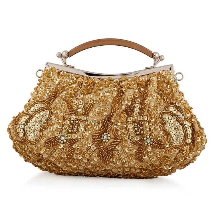 MOONFLOWER Beaded Retro Evening Handbag