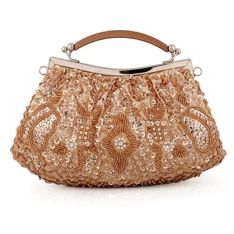 MOONFLOWER Beaded Retro Evening Handbag