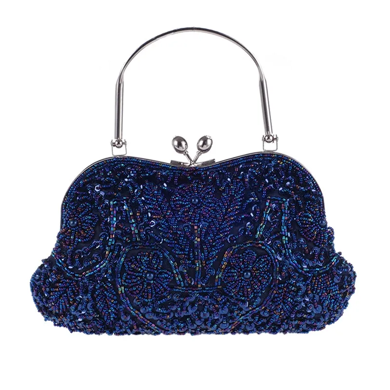 MOONFLOWER Beaded Retro Evening Handbag