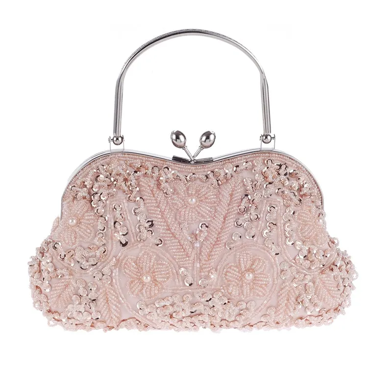 MOONFLOWER Beaded Retro Evening Handbag