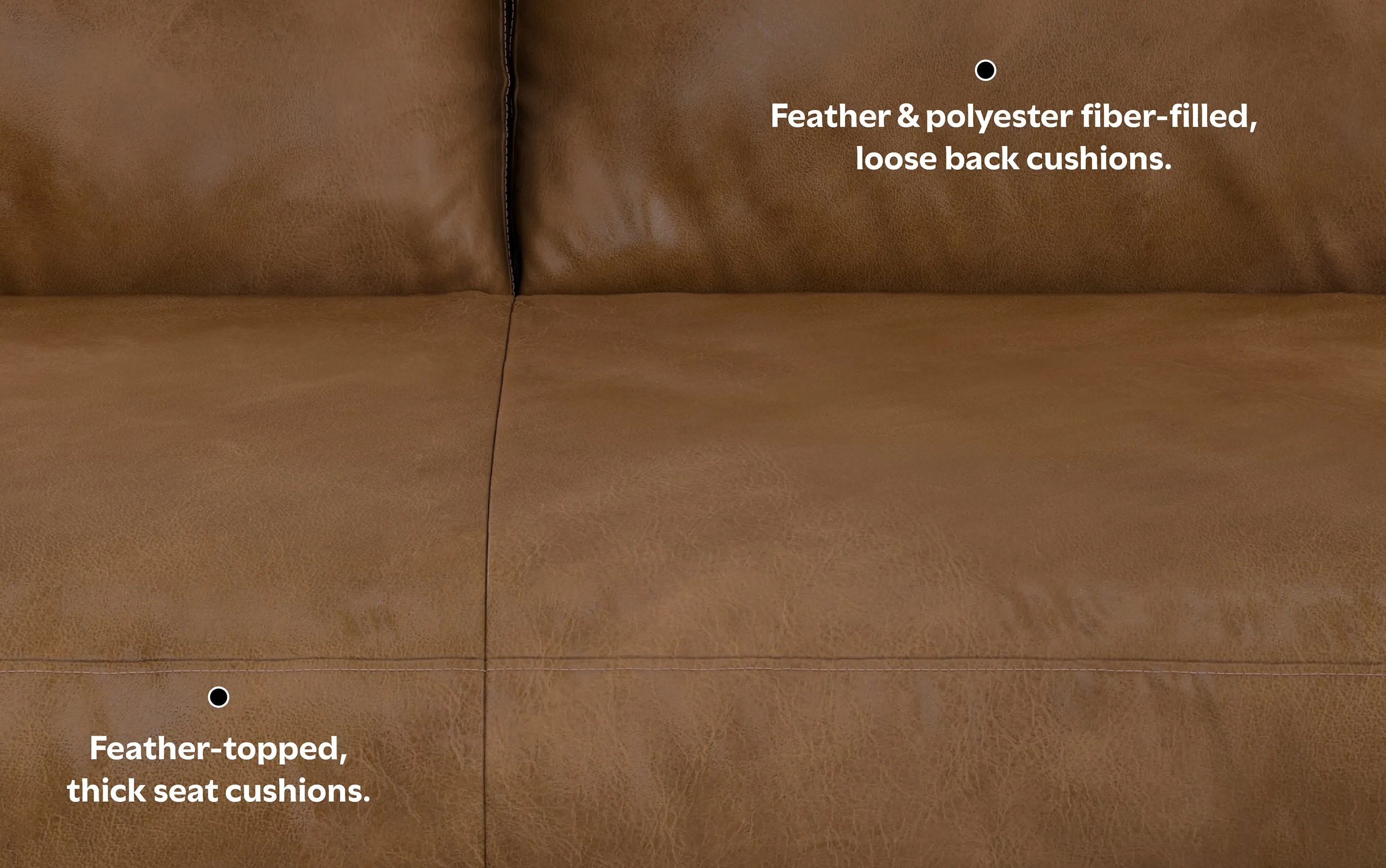 Morrison 72-inch Sofa in Genuine Leather