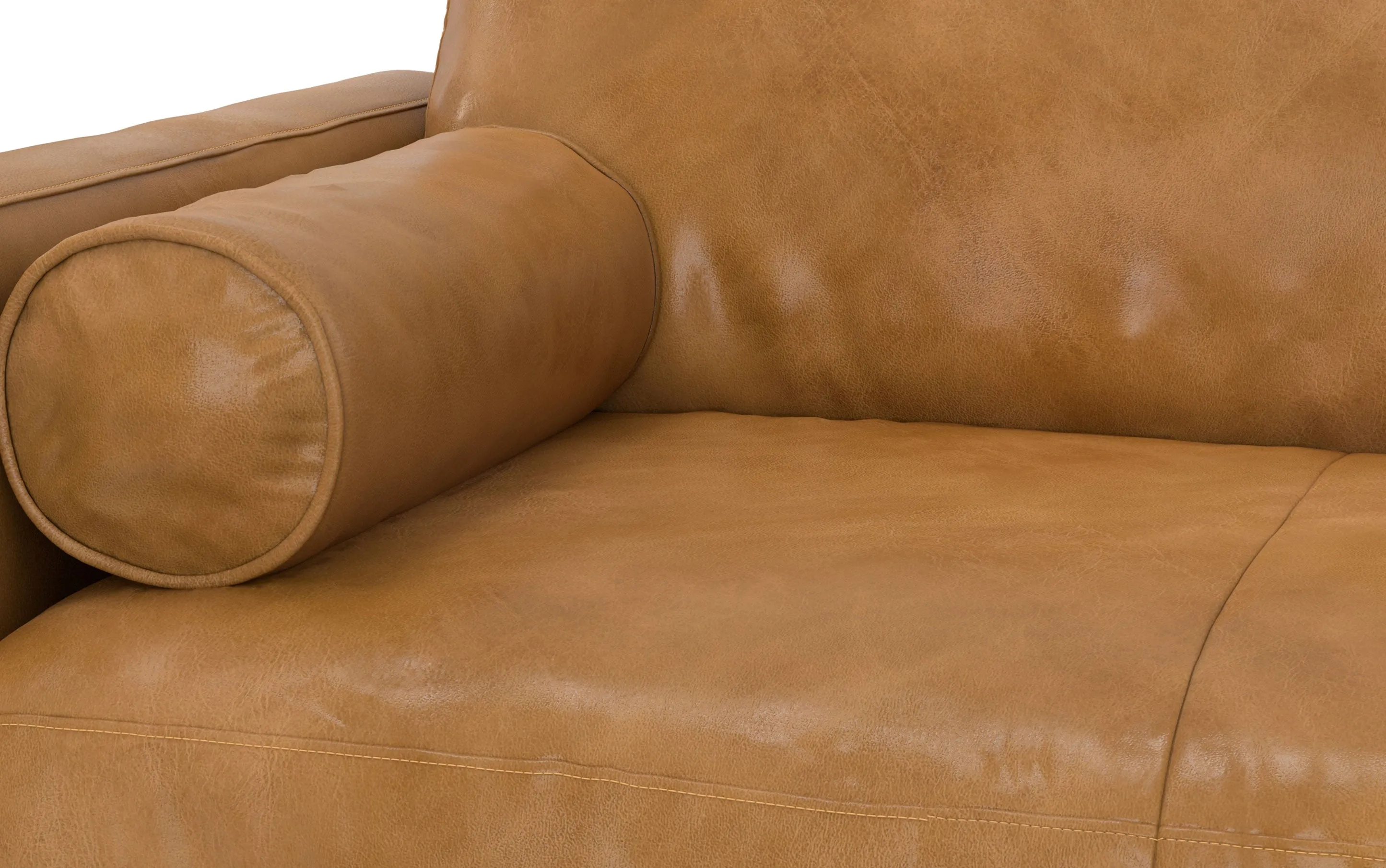 Morrison 72-inch Sofa in Genuine Leather