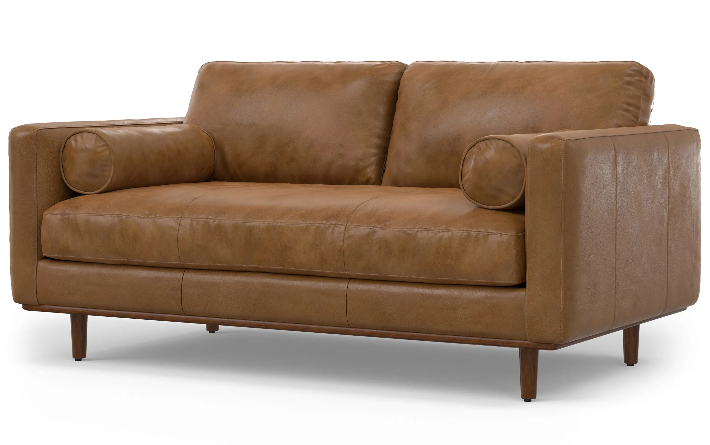 Morrison 72-inch Sofa in Genuine Leather