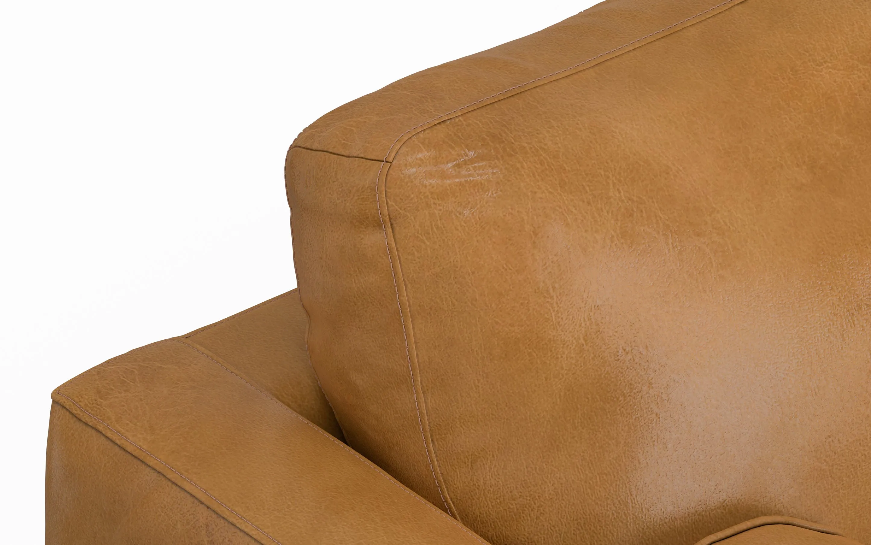 Morrison 72-inch Sofa in Genuine Leather