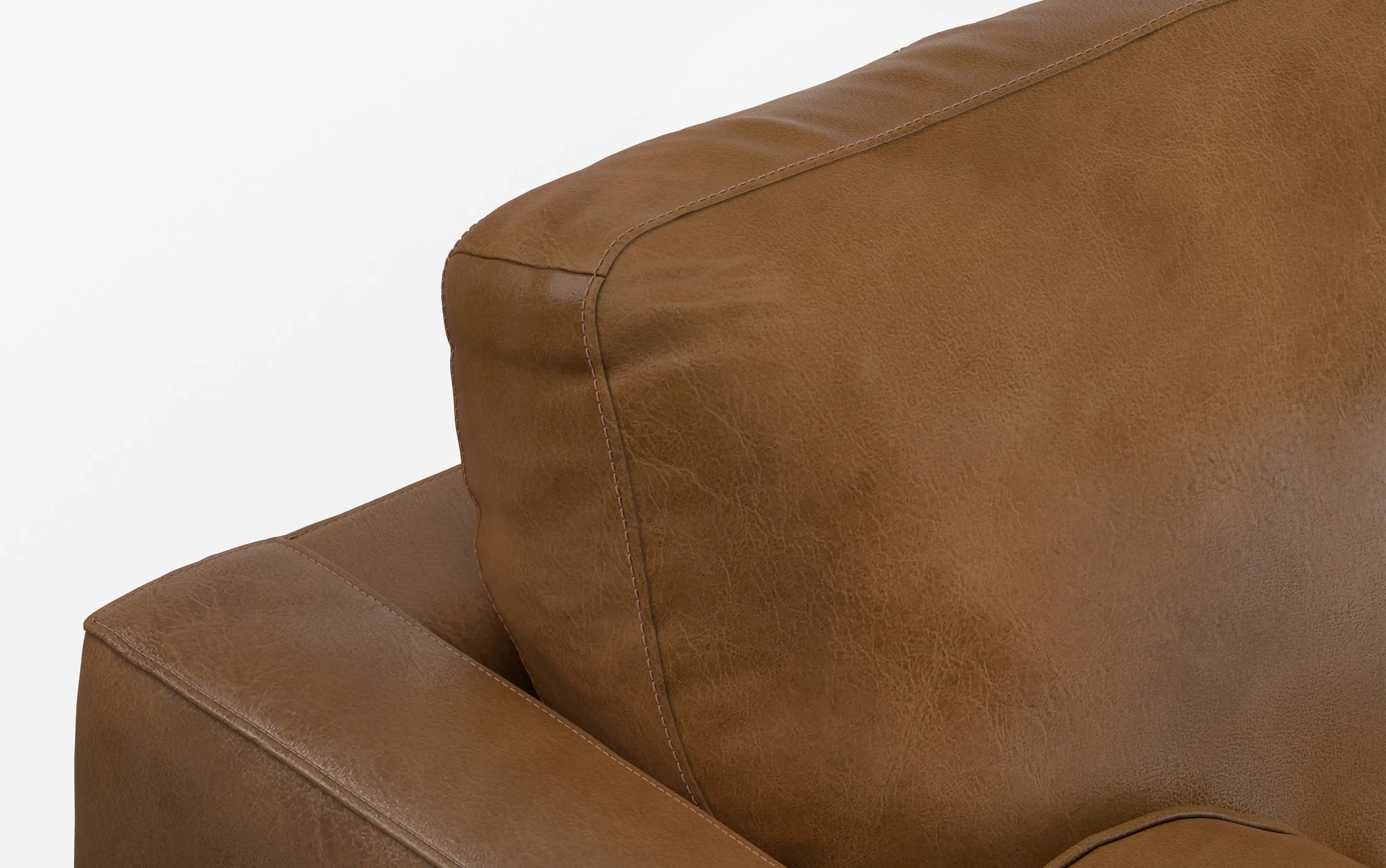 Morrison 72-inch Sofa in Genuine Leather