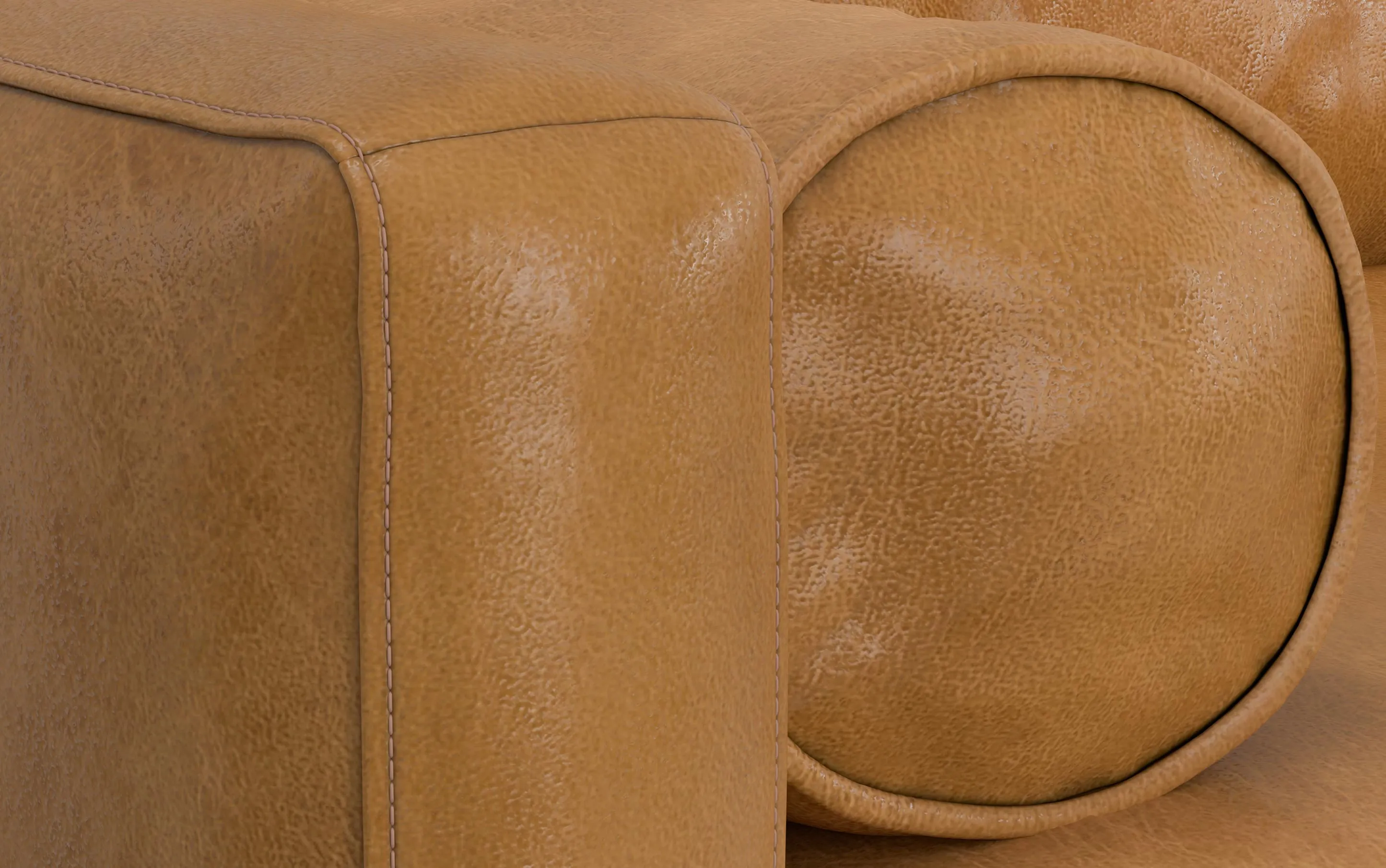 Morrison 72-inch Sofa in Genuine Leather