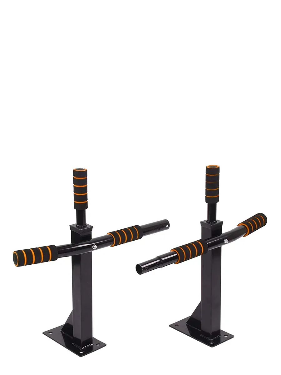 Mounted Pull Up Bar - 4 in 1 - Black / Orange