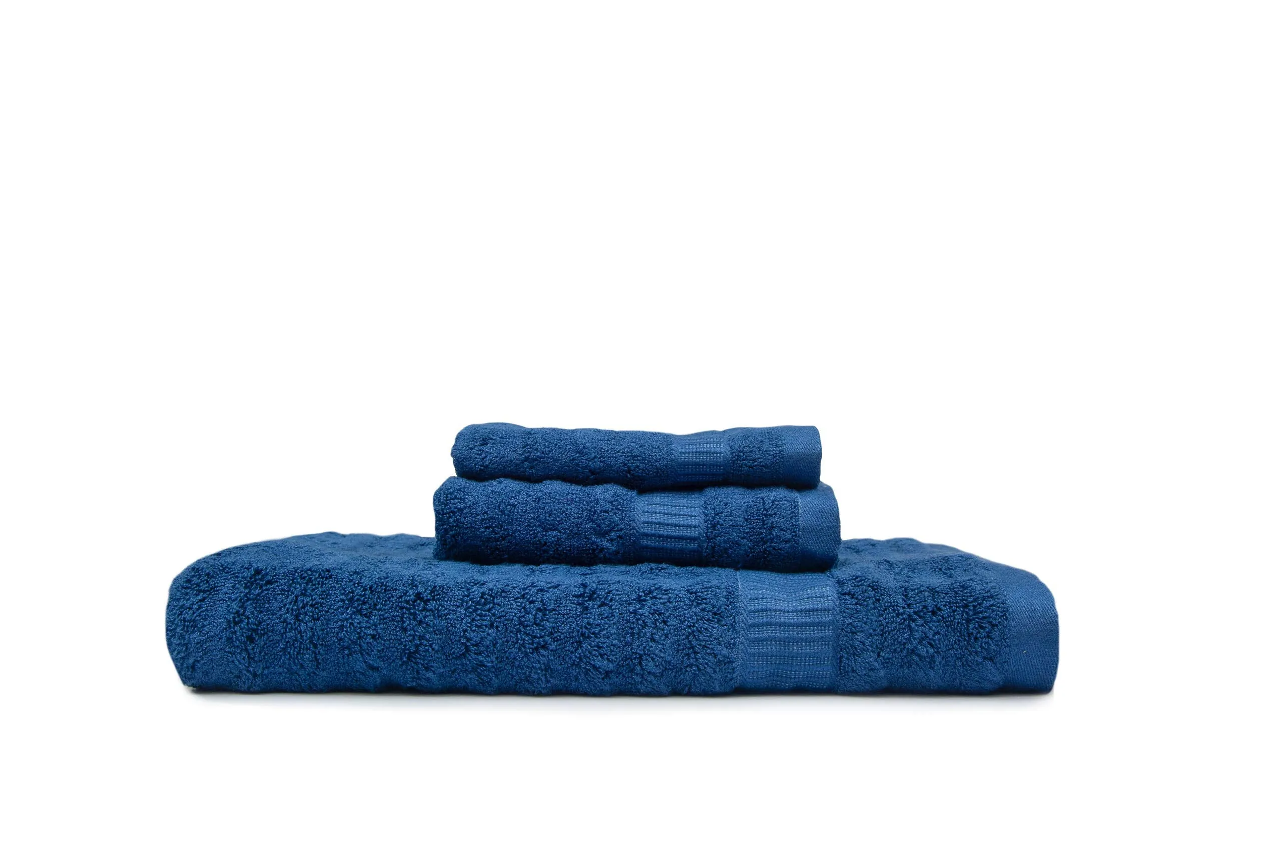 Mush Bamboo Towel: Ultra Soft, Absorbent, Eco Friendly 600 GSM 6 Pieces (2 Bath, 2 Hand, 2 Face) (Navy & Sky)