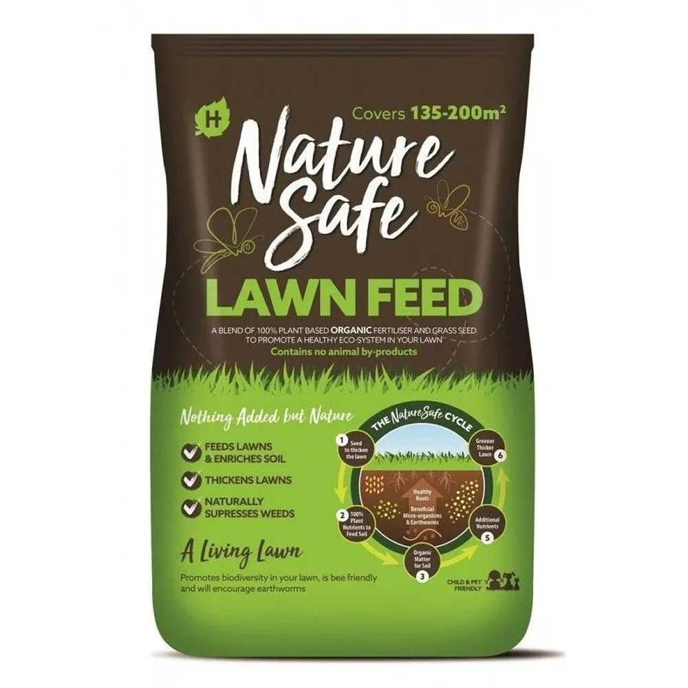 Nature Safe 10kg Eco-Friendly Organic Lawn & Feed Seed Bag