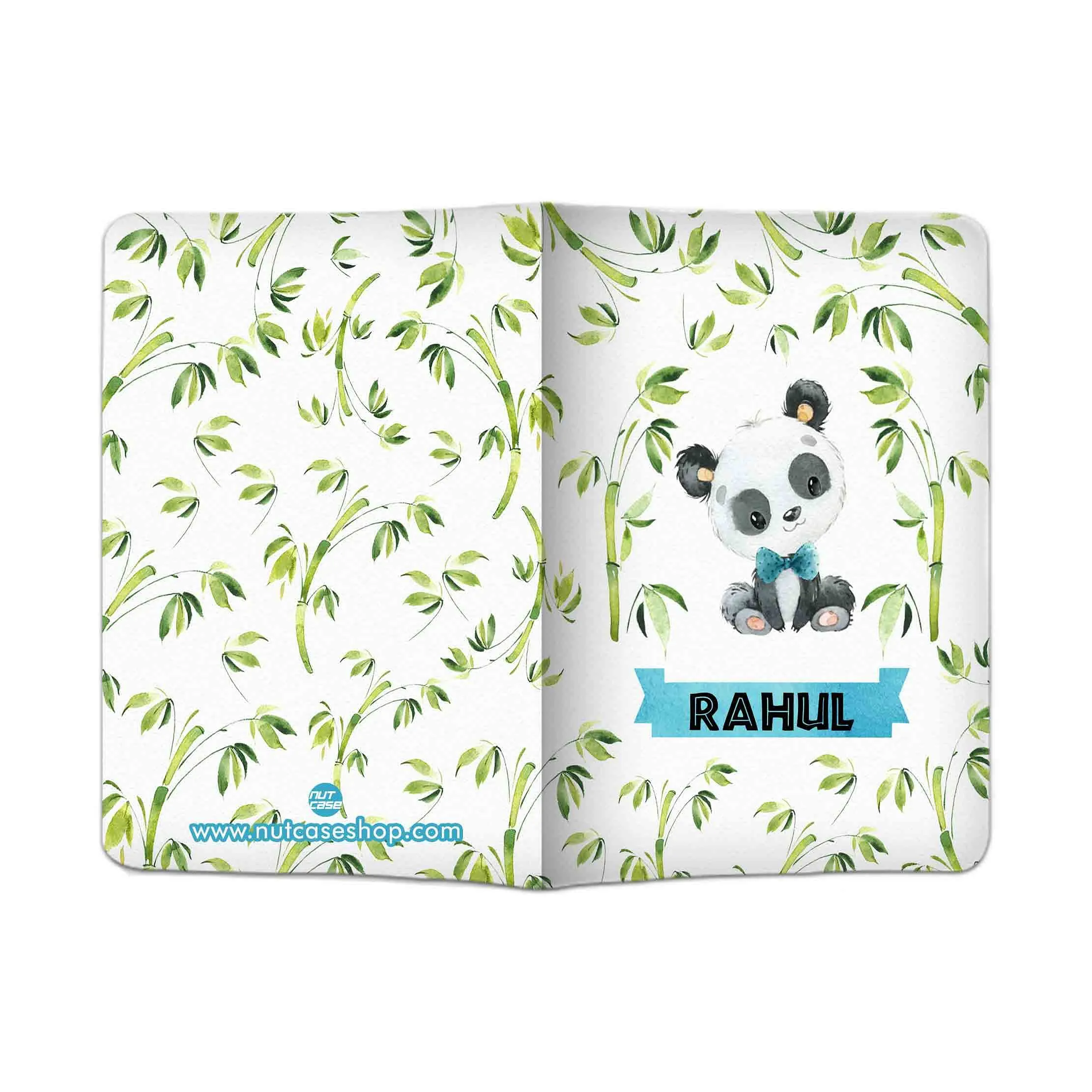 Nutcase Personalized Passport Cover PU Leather Polyfabric - Panda