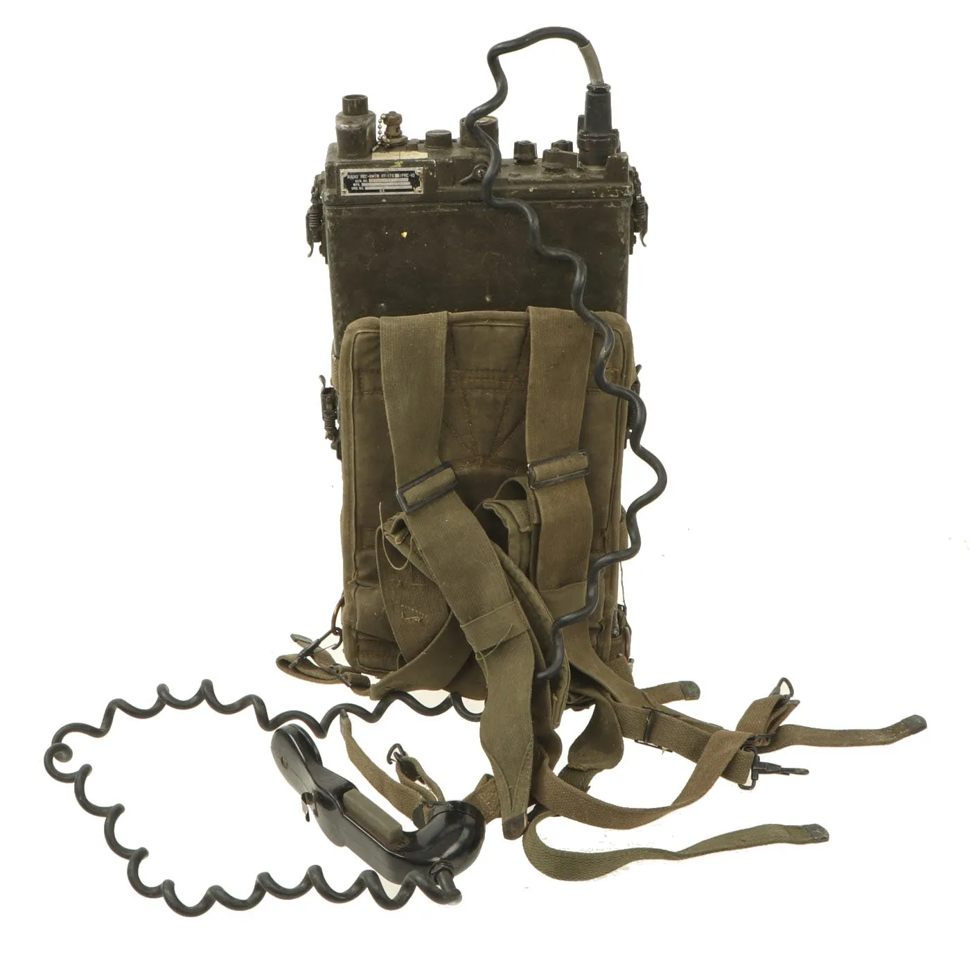 Original U.S. Korean War Vietnam War AN/PRC-10 Backpack Radio - Serial No. LBAD-5553