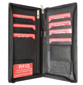 Passport Cover ID Holder Wallet Credit Card Travel Case RFID 663 (C)