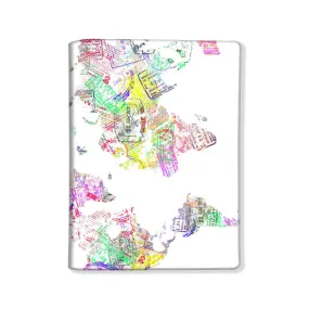 Passport Cover Travel Wallet Holder -Stamp Map