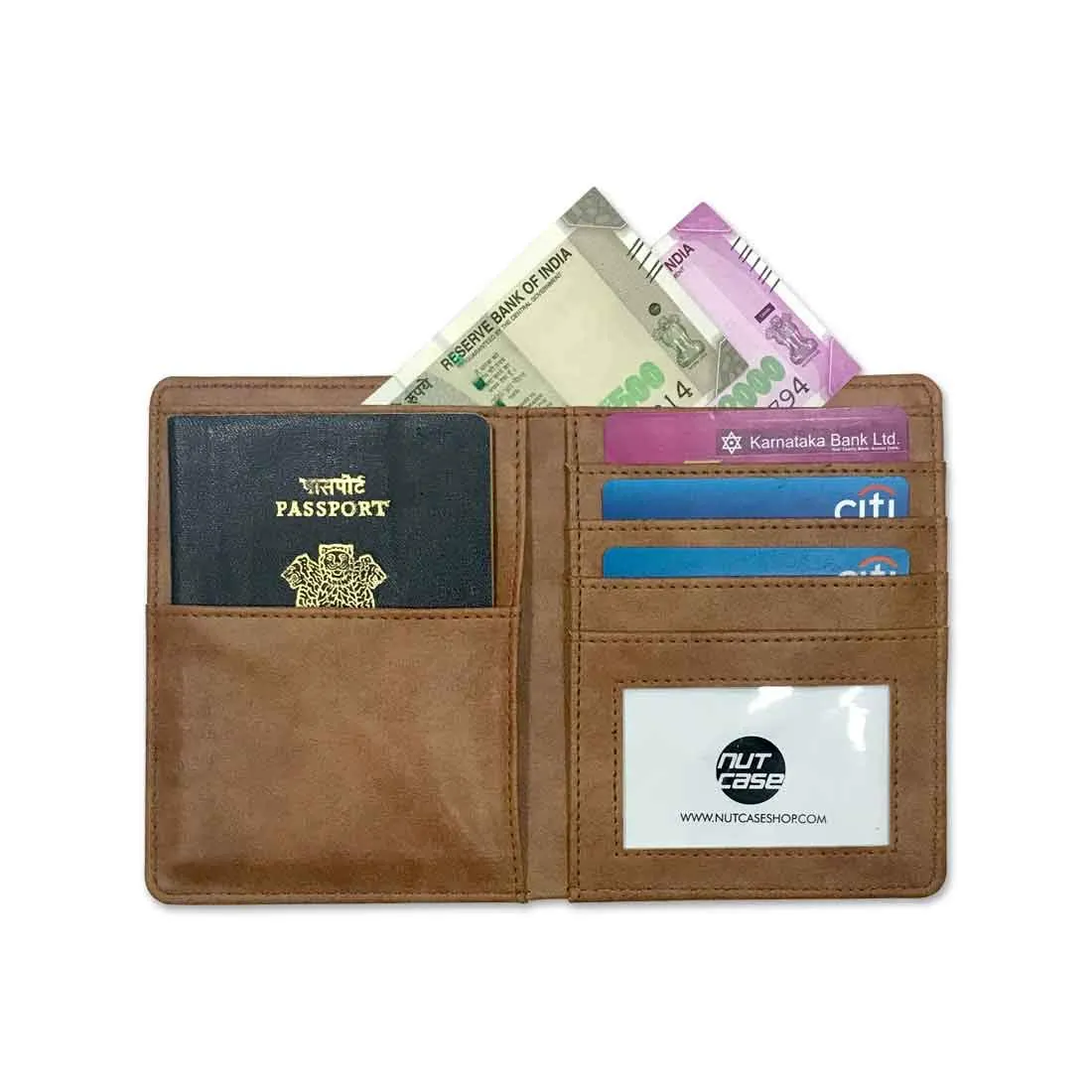 Passport Holder  Travel Wallet Organizer  -  Designer Passport Cover - Jet Set Go