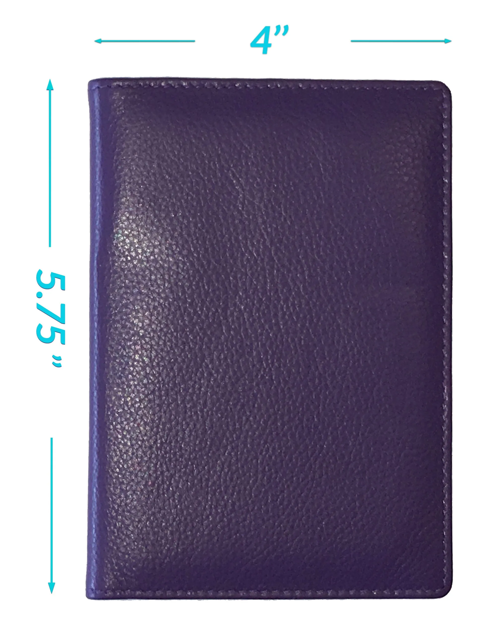 Personalized Monogrammed Leather RFID Passport Wallet and Luggage Tag
