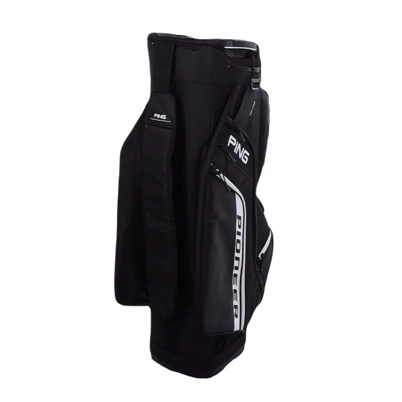 PING Pioneer Cart Bag (Black/White)